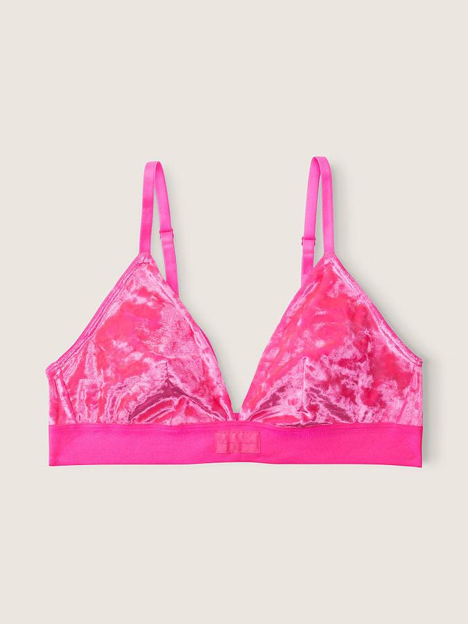 Velvet Triangle Bralette image number 2