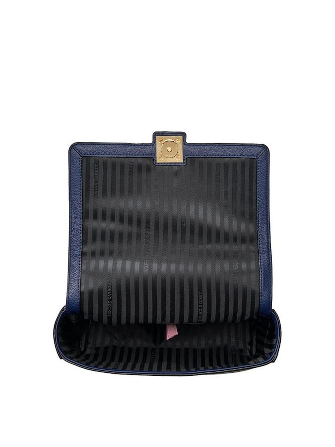 The Victoria Medium Shoulder Bag Navy image number 3