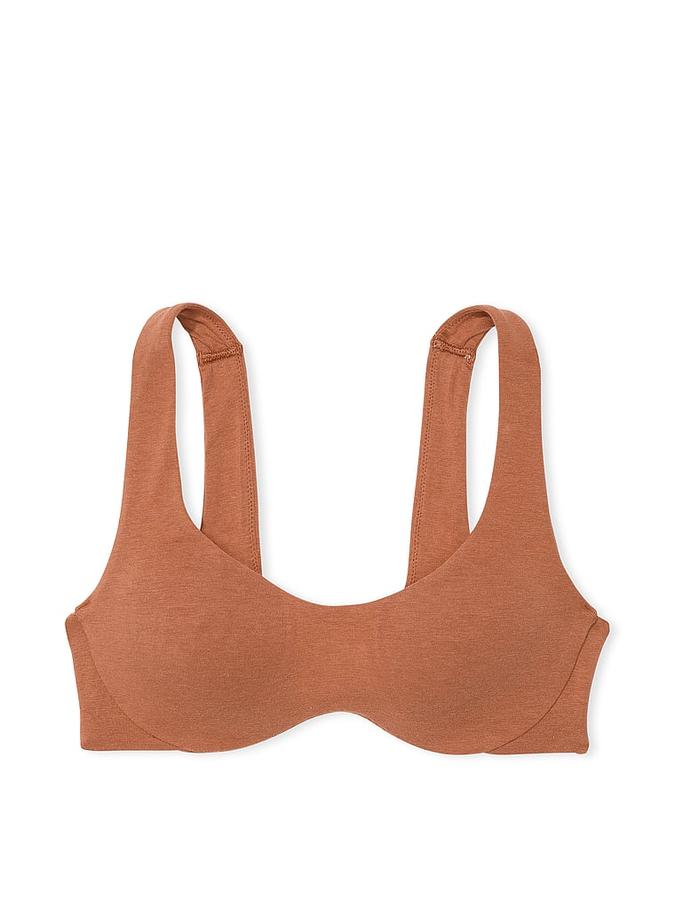Base Cotton Unlined Scoop Bra