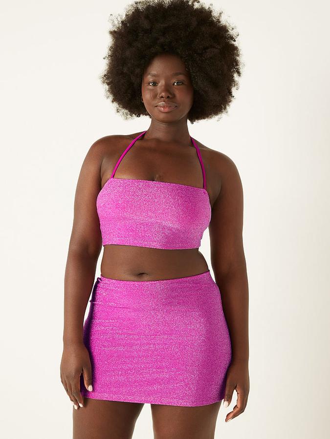 Shimmer Bandeau Bikini Top