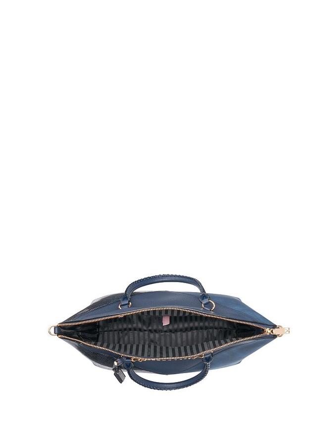 The Victoria Slouchy Satchel Navy image number 3