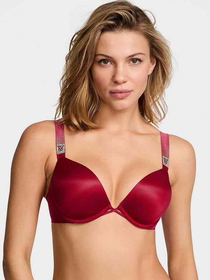 Bombshell Add-2-Cups Scattered Shine Strap Push-Up Bra