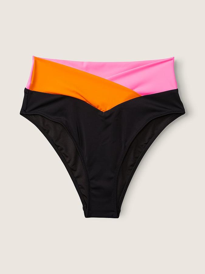 V Crossover High-Waist Bikini Bottom image number 2
