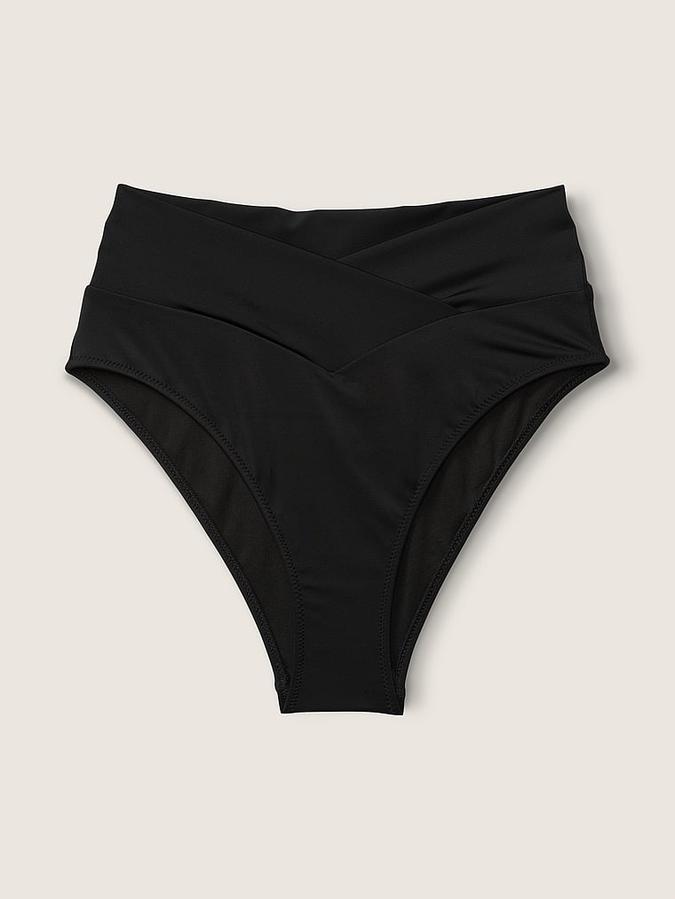 V Crossover High-Waist Bikini Bottom image number 2
