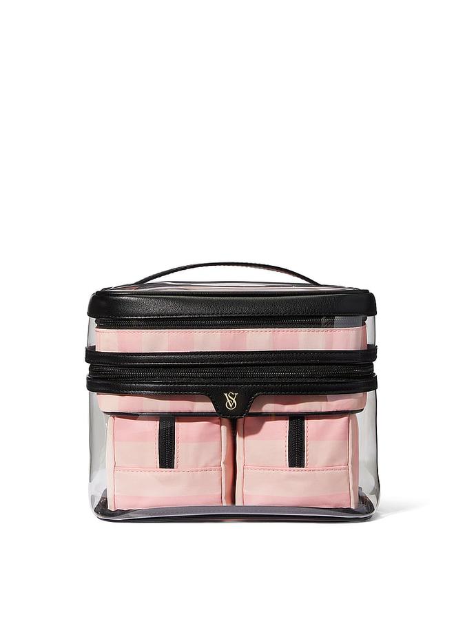 The Victoria 4-Piece Makeup Bag Pink