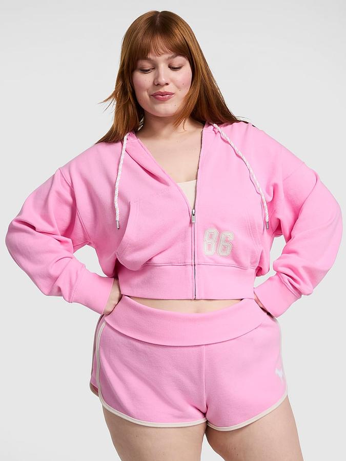 Ivy Terry Shrunken Full-Zip Hoodie