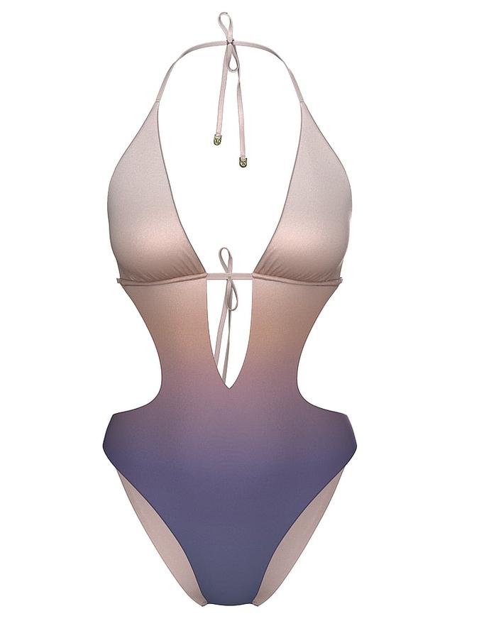 Archives Sunset Ombr&eacute; Cheeky Monokini One-Piece Swimsuit image number 2