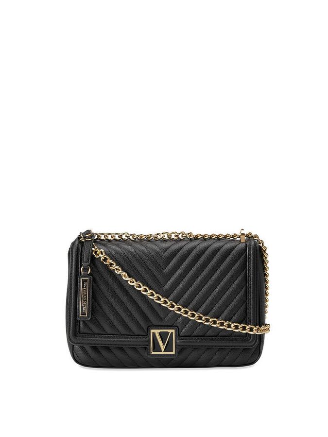 The Victoria Medium Crossbody Bag Black