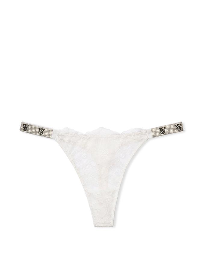 Shine Strap Lace Thong Panty