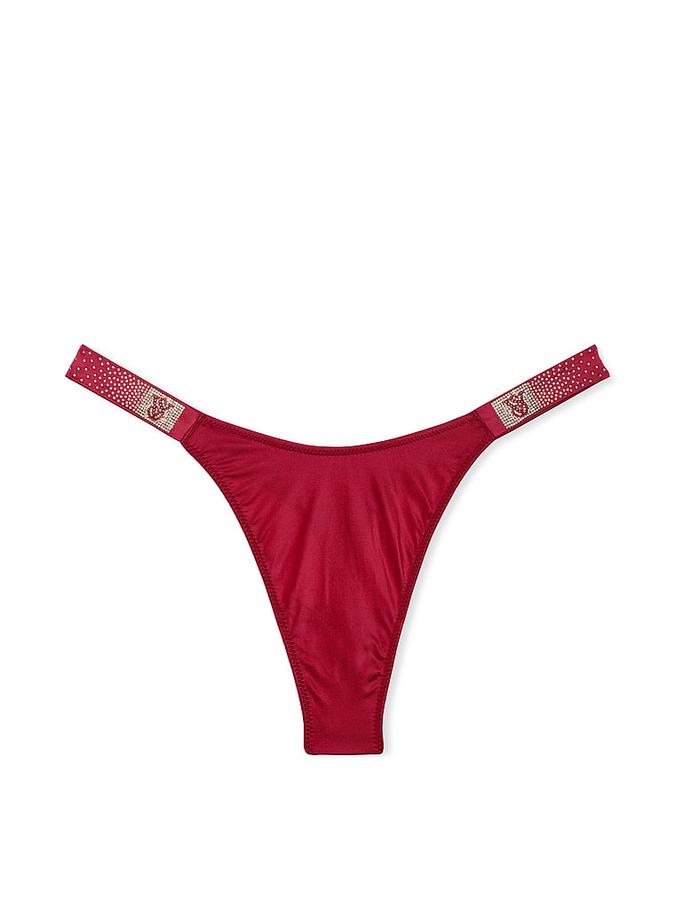 Scattered Shine Strap Thong Panty