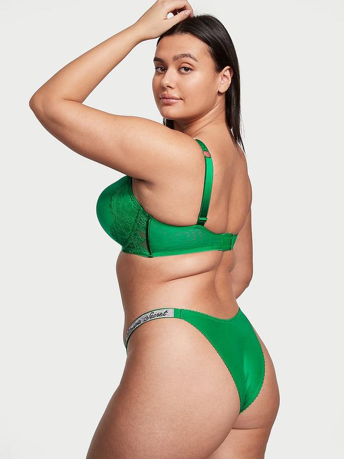 Shine Strap Lace Brazilian Panty