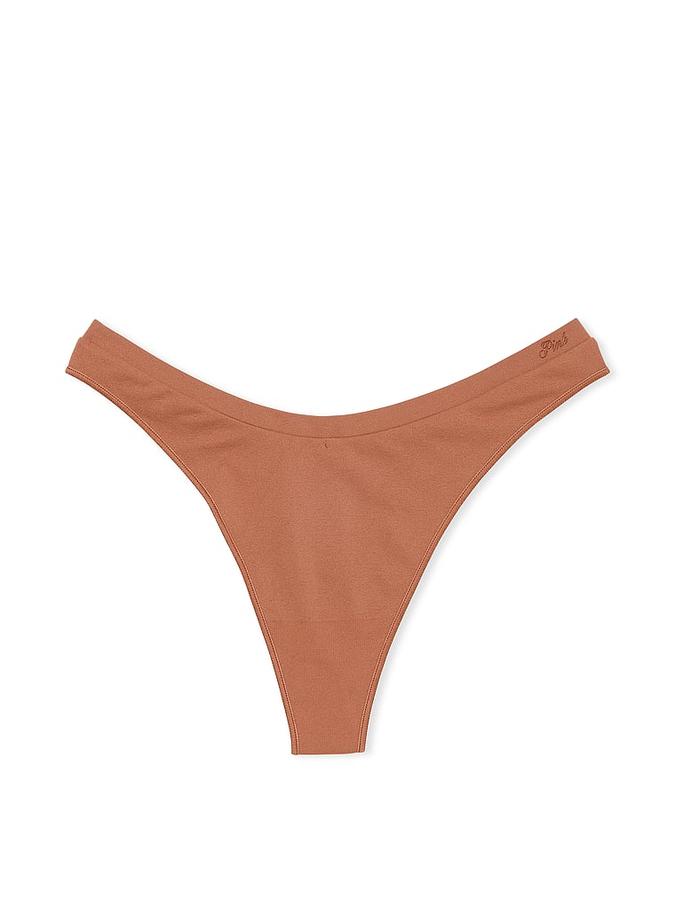 Seamless High-Leg Thong Panty
