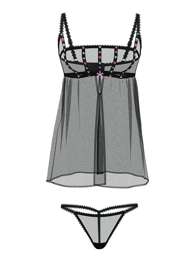 Dark Blossom Babydoll Set image number 2