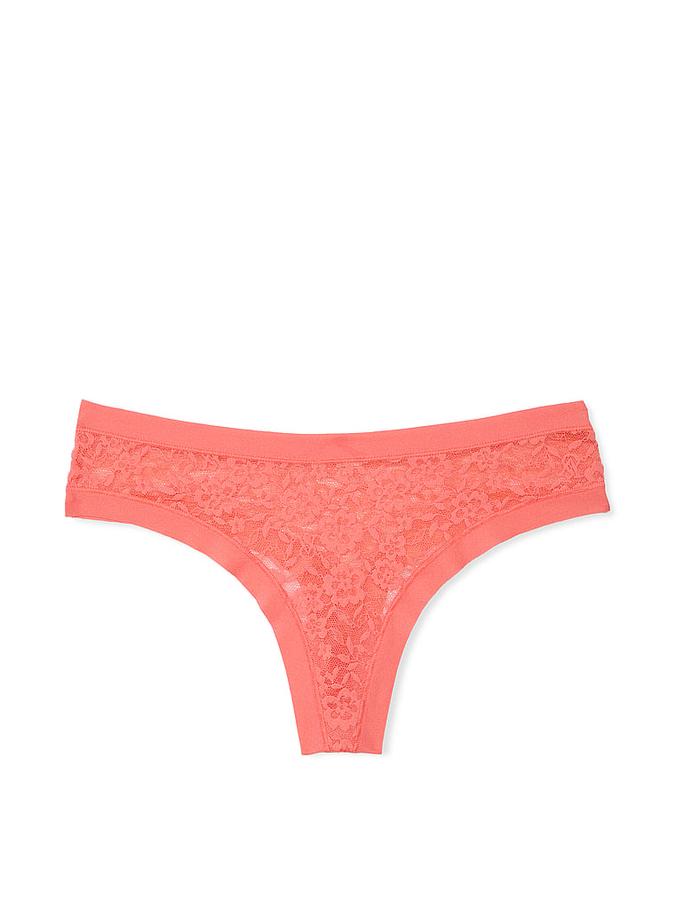 No-Show Lace Thong Panty