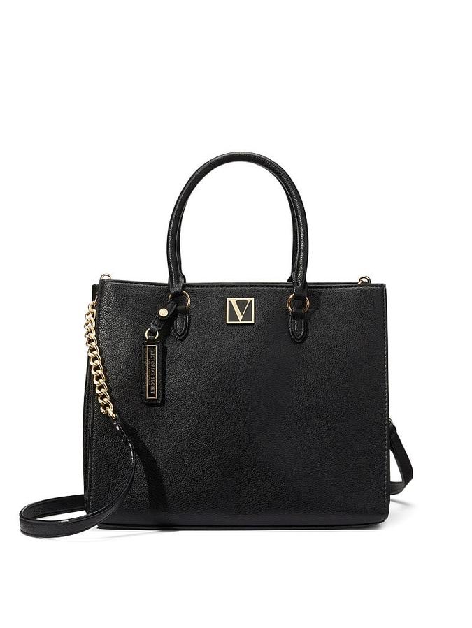 The Victoria Structured Satchel Black