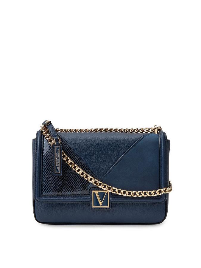 The Victoria Medium Shoulder Bag Navy