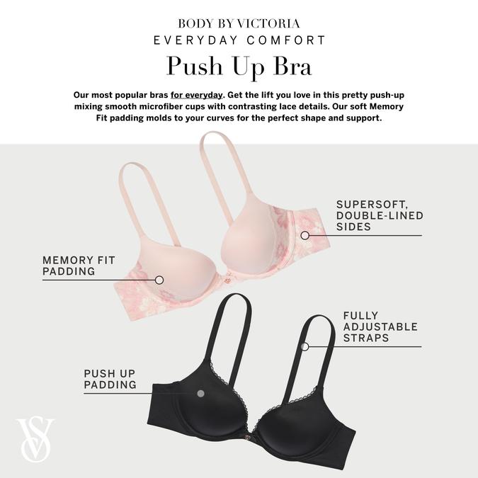 Perfect Shape Push-Up Lace-Trim Bra image number 3