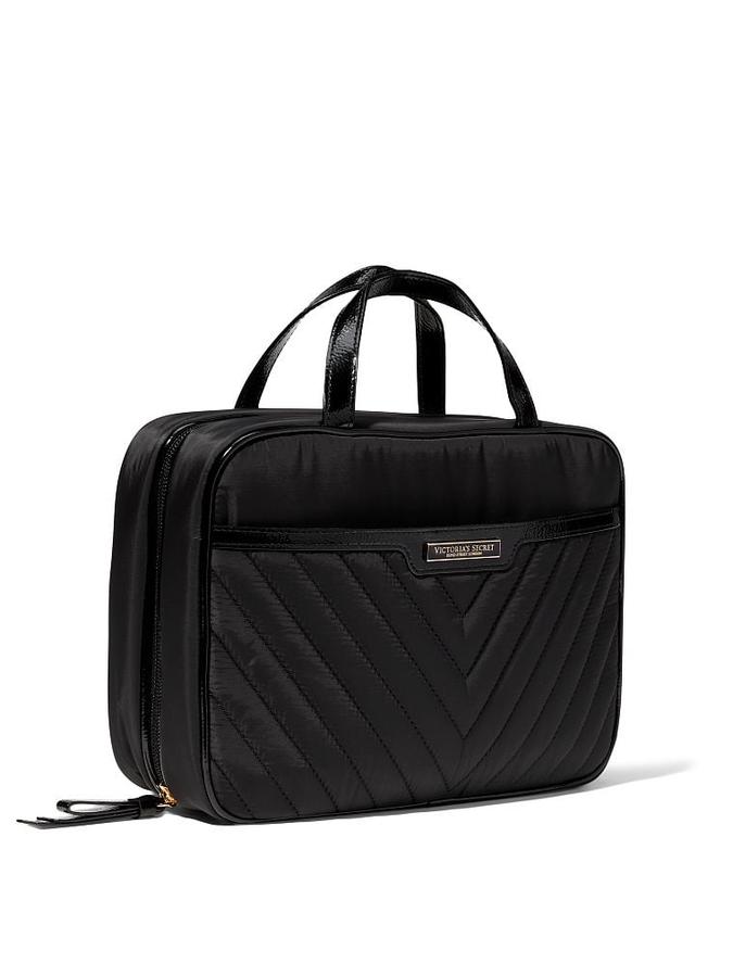 The Victoria Jetsetter Hanging Cosmetic Case Black