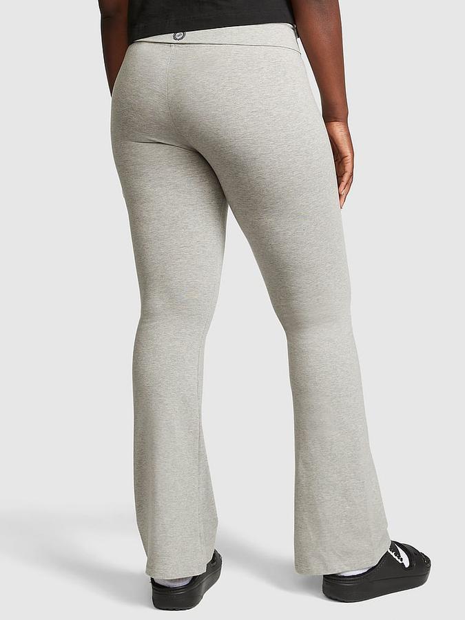 Cotton Foldover Flare Leggings