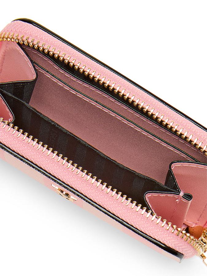 The Victoria Small Wallet with Zip Pink image number 2