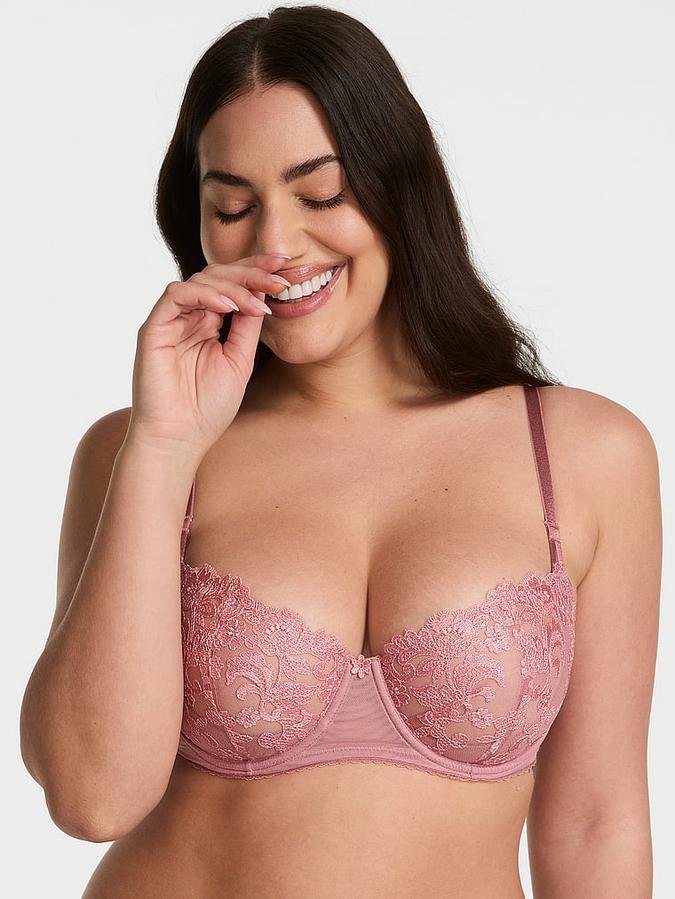 Wicked Vintage Blossom Embroidery Unlined Balconette Bra