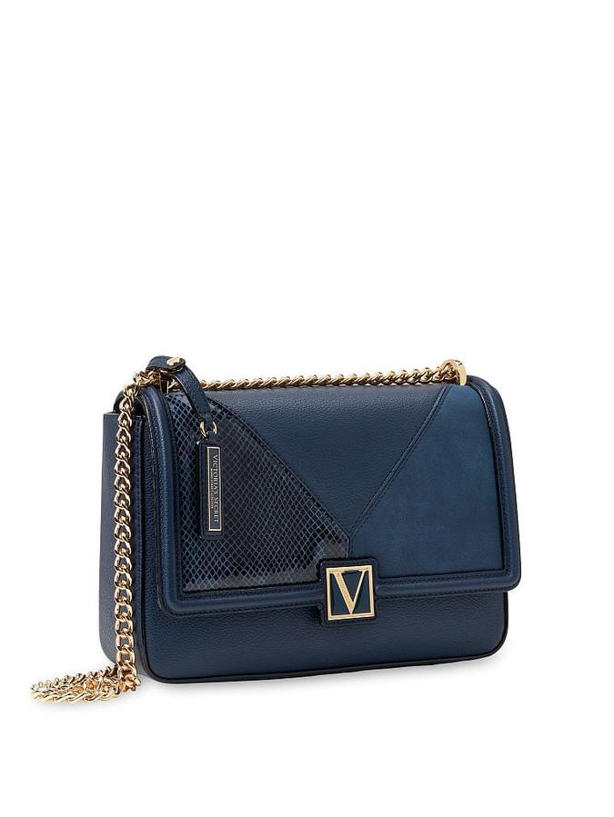 The Victoria Medium Shoulder Bag Navy