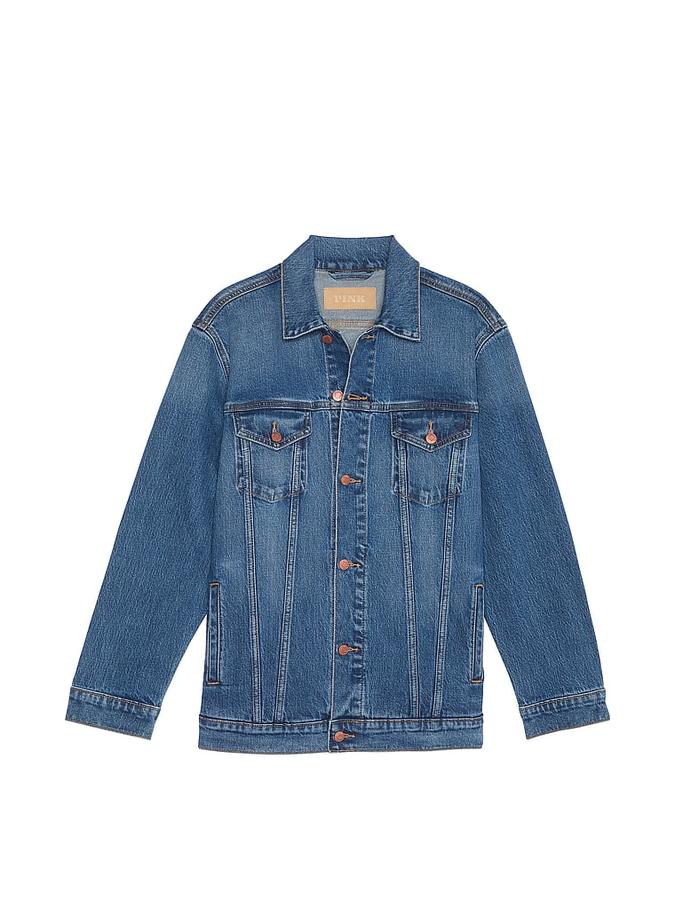 Denim by PINK Oversized Jean Jacket image number 2
