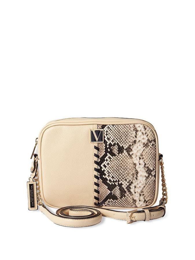 The Victoria Top-Zip Crossbody Natural