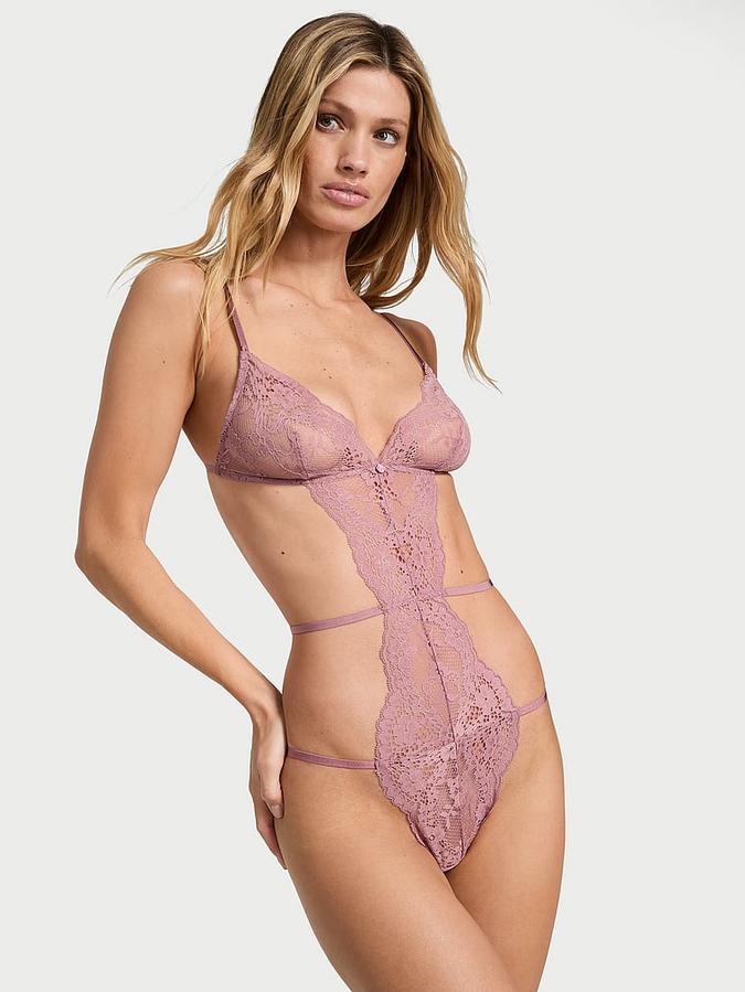 Dare to Dream Lace Strappy Triangle Teddy