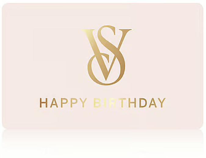 VS eGift Card- Happy Birthday Gold