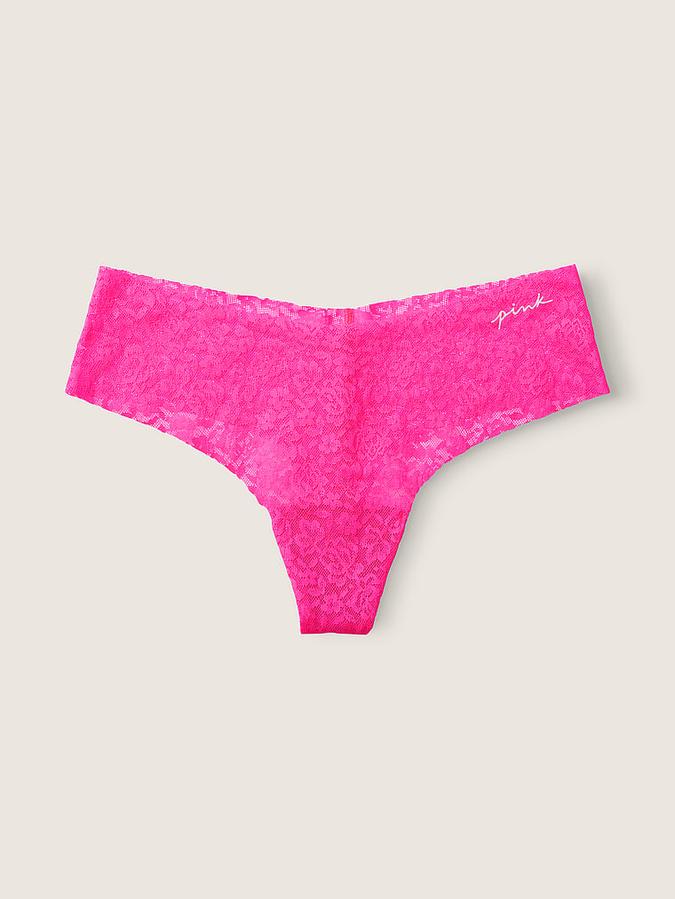 No-Show Soft Lace Thong Panty