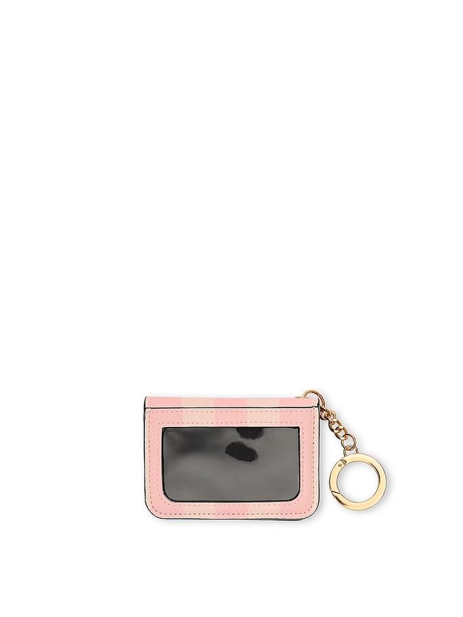 The Victoria  Flap Card Case Keychain Pink