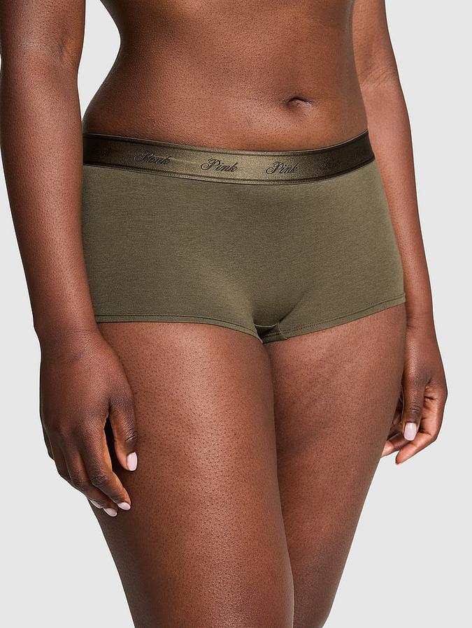 Logo Cotton Boyshort Panty