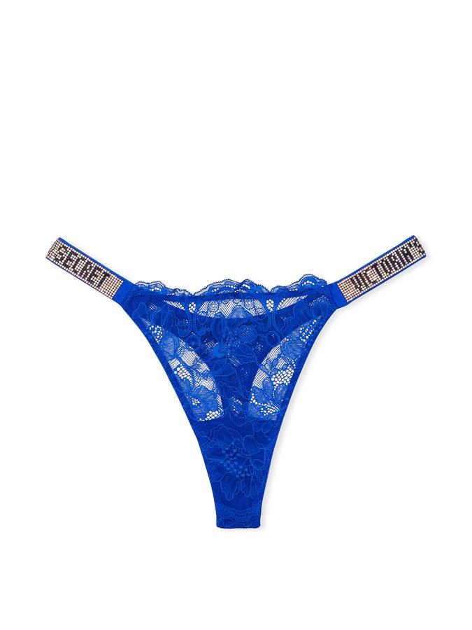 Shine Strap Lace Thong Panty image number 2