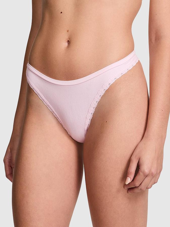 Seamless High-Leg Thong Panty