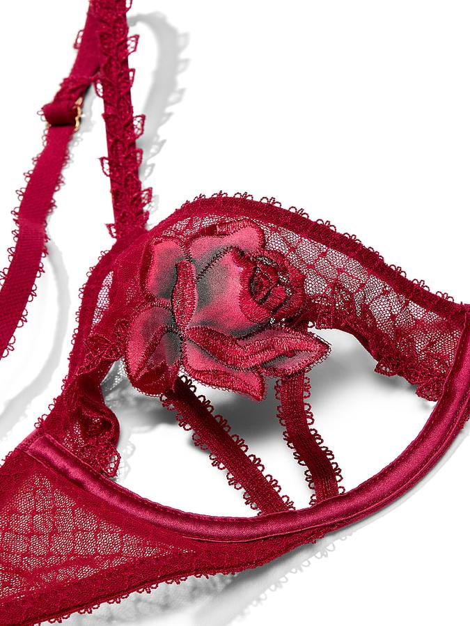 Red Rose Open-Cup Bra image number 3