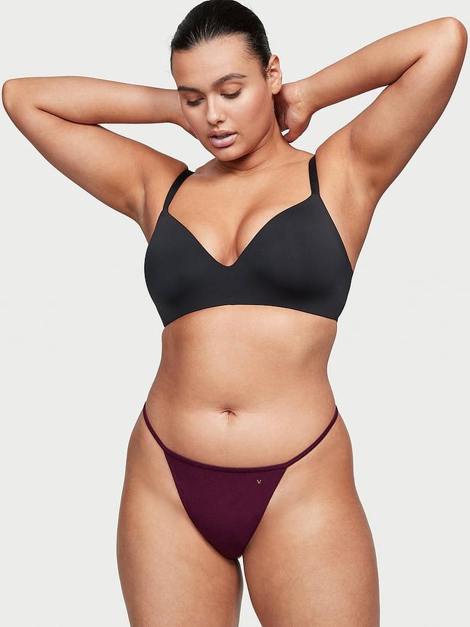 Stretch Cotton V-String Panty