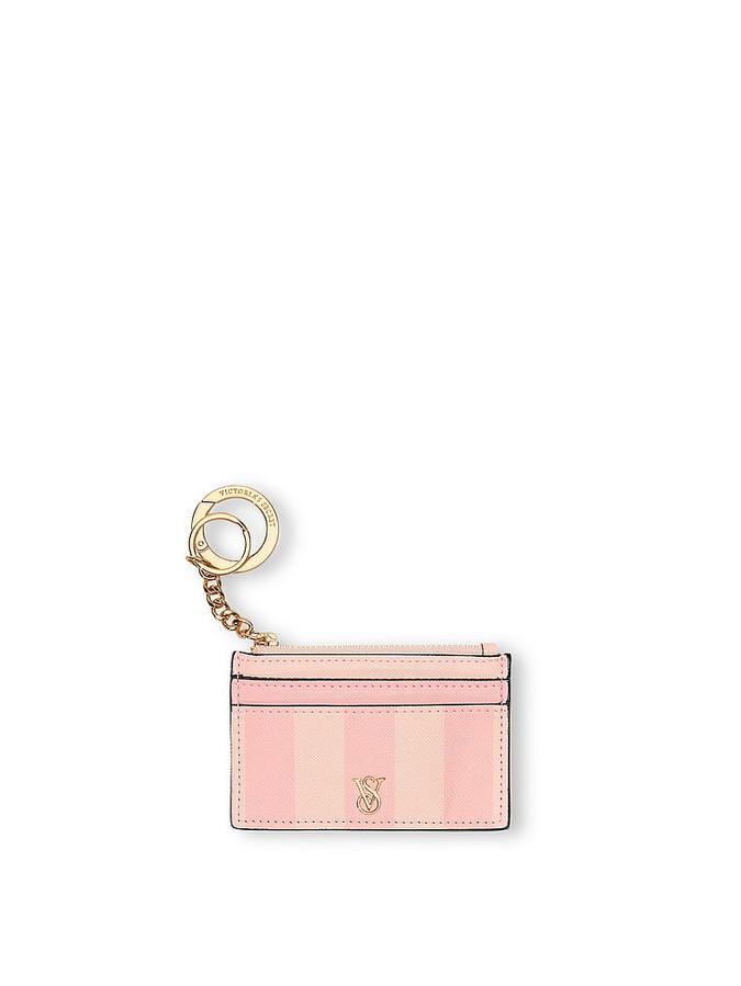 The Victoria Card Case Keychain Pink