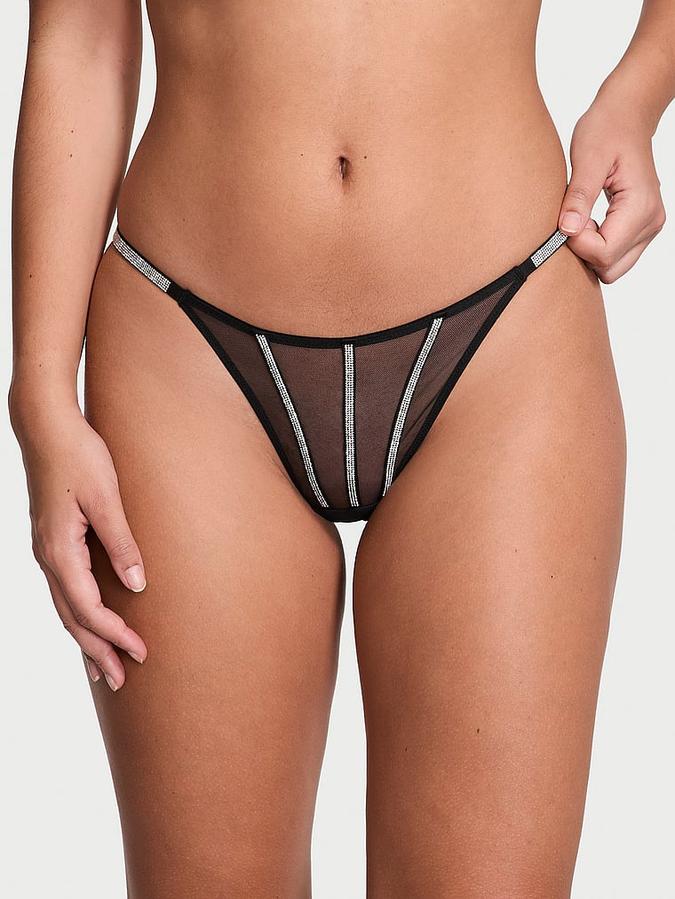 Sheer Shine Thong Panty