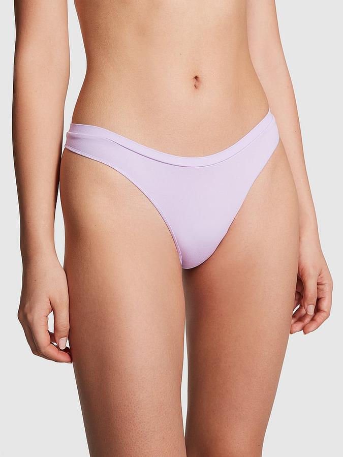 Seamless High-Leg Thong Panty