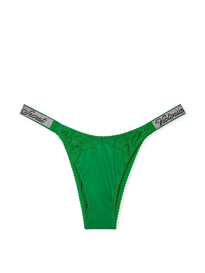 Shine Strap Lace Brazilian Panty image number 2