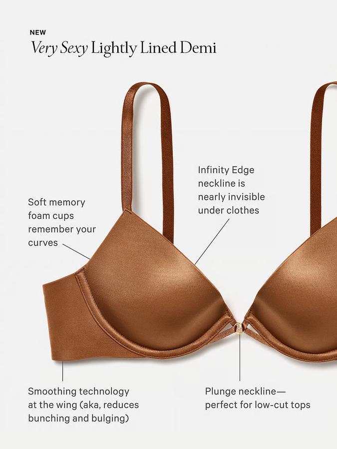 Smooth Lightly Lined Demi Bra image number 3