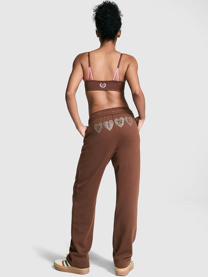 Ivy Fleece Straight-Leg Sweatpants