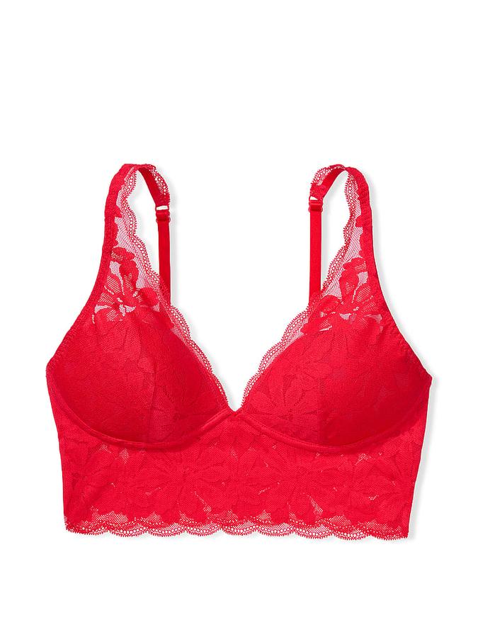 Lace Lightly Lined Plunge Bralette image number 2