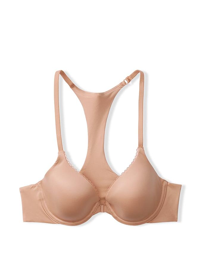 Lightly Lined Full-Coverage Racerback Bra image number 2