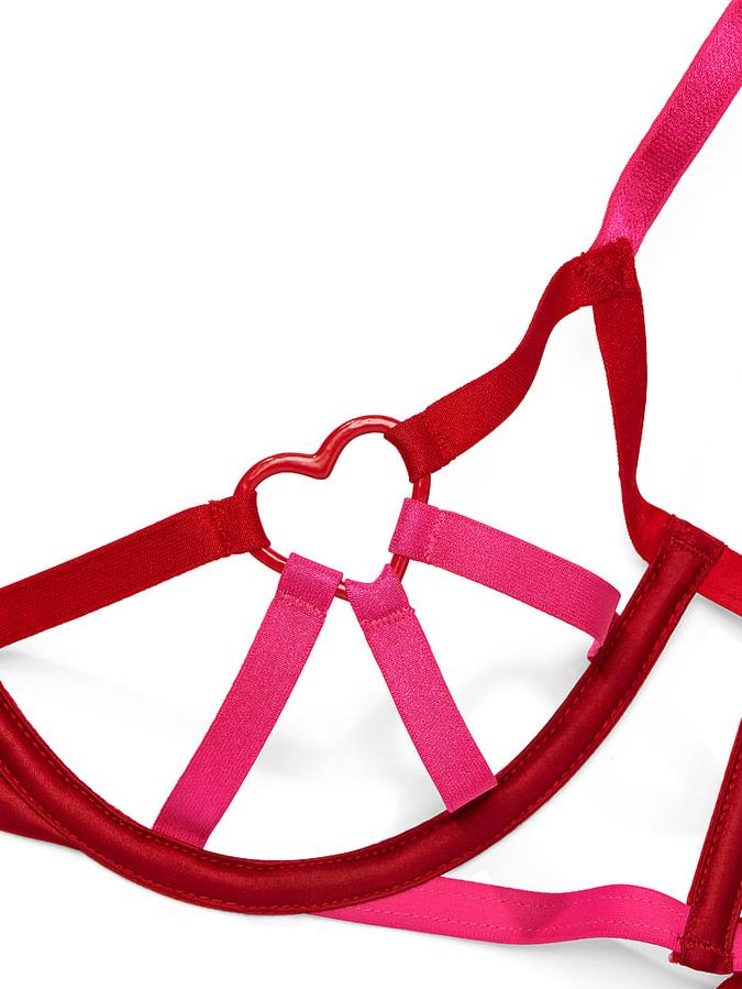 Heartware Open-Cup Strappy Demi Bra image number 3