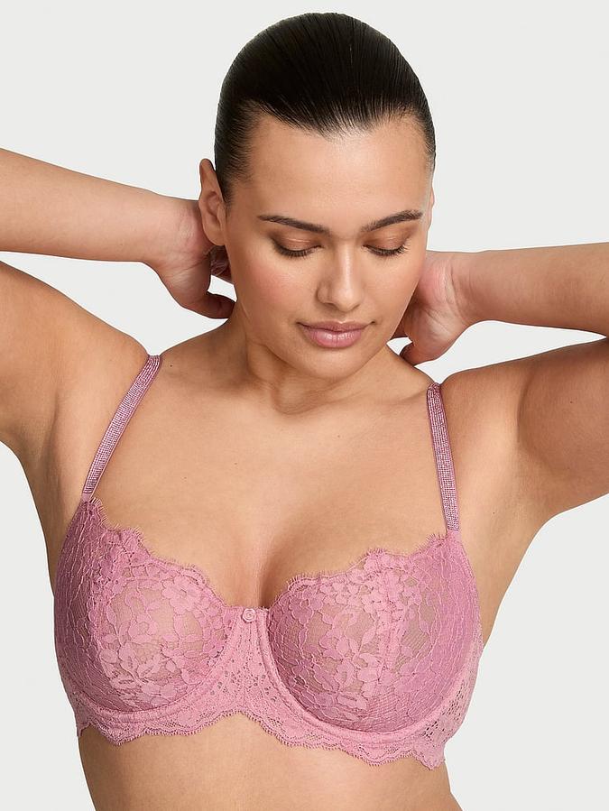 Wicked Twinkle Strap Unlined Lace Balconette Bra