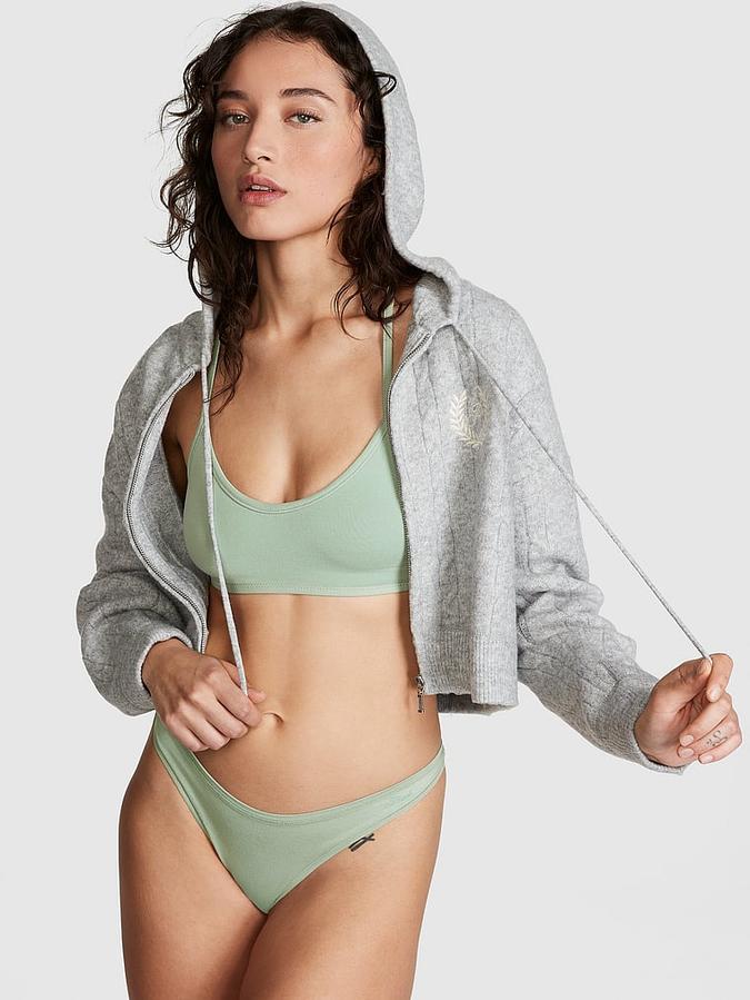 Base Cotton Racerback Bralette image number 3