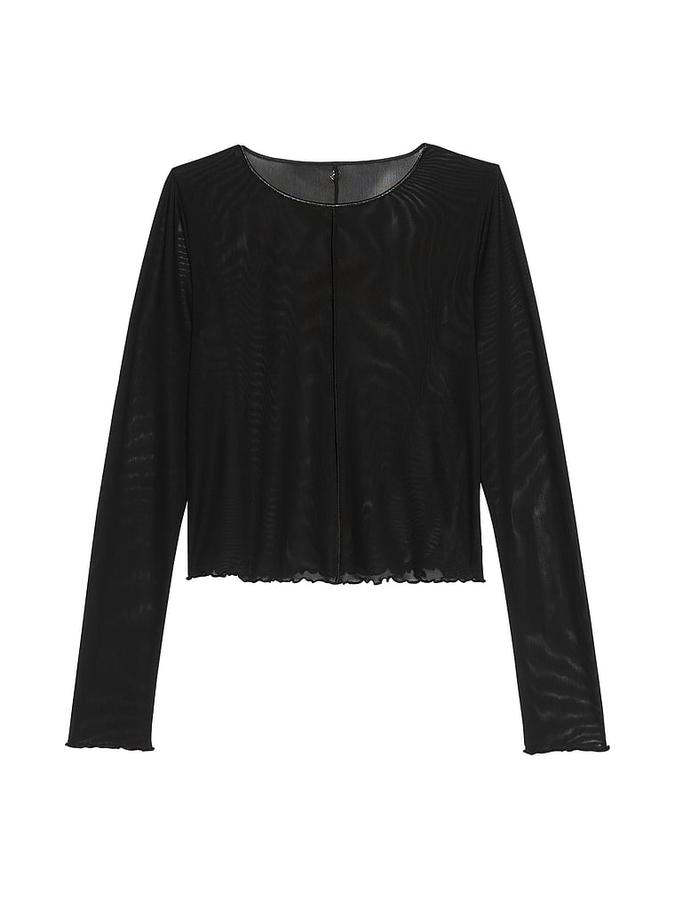 Beachwear Mesh Long-Sleeve Top image number 2