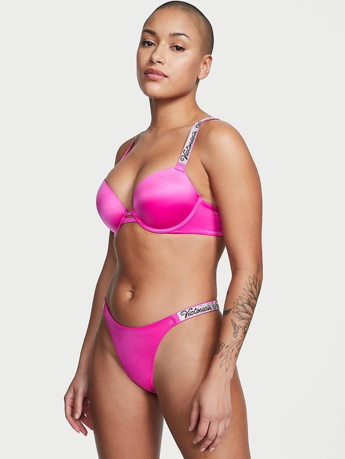Smooth Shine Strap Thong Panty